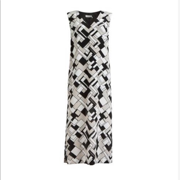NWT J.Lindeberg monochrome/beige Anna dress - Picture 1 of 3